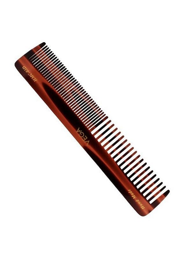 Vega Vega Tortoise Shell Pattern Graduated Dressing Hair Comb,Handmade, (India's No.1* Hair Comb Brand)For Men and Women, (HMC-3D)  - Image 1