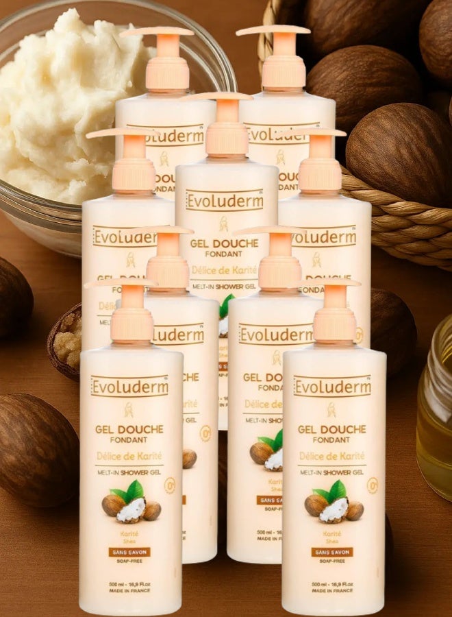 إيفو لوديرم 9 قطع جل الاستحمام إيفولوديرم ديلايت بزبدة الشيا 500مل - Image 1