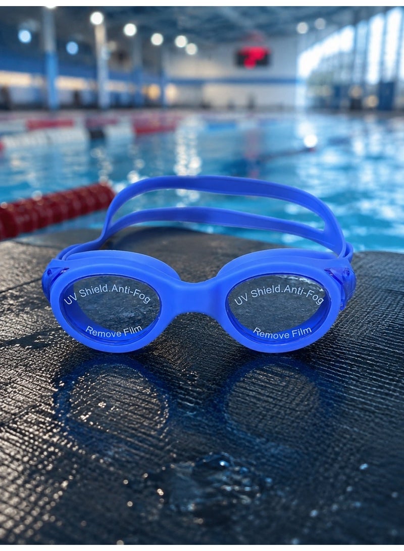 speedo Professional swimming goggles for adults and teenagers with anti-fog lenses and UV protection, including a storage case and extra ear tips. - Image 1