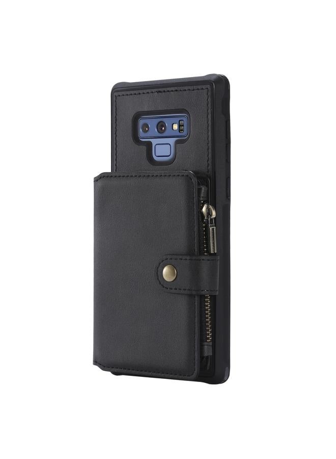 اس-توب جراب لهاتف Galaxy Note9، جراب واقٍ مقاوم للصدمات بسحاب مع فتحات للبطاقات وقوس وحامل للصور ووظيفة المحفظة - Image 2