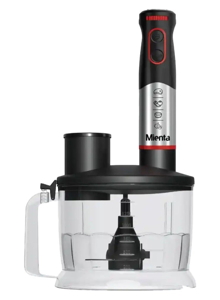 Mienta Mienta Hand Blender, 1000 Watt, 10 in 1, Stainless Steel HB111238A 