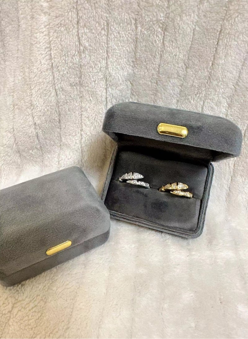 سنسيب 925 الفضة الاسترليني الأفعى الدائري قابل للتعديل شخصية خاتم الأفعى المجوهرات قابل للتعديل خواتم مفتوحة الحيوان فنجر المجوهرات للنساء هدية عيد ميلاد مع صندوق هدية فاخرة - Image 5