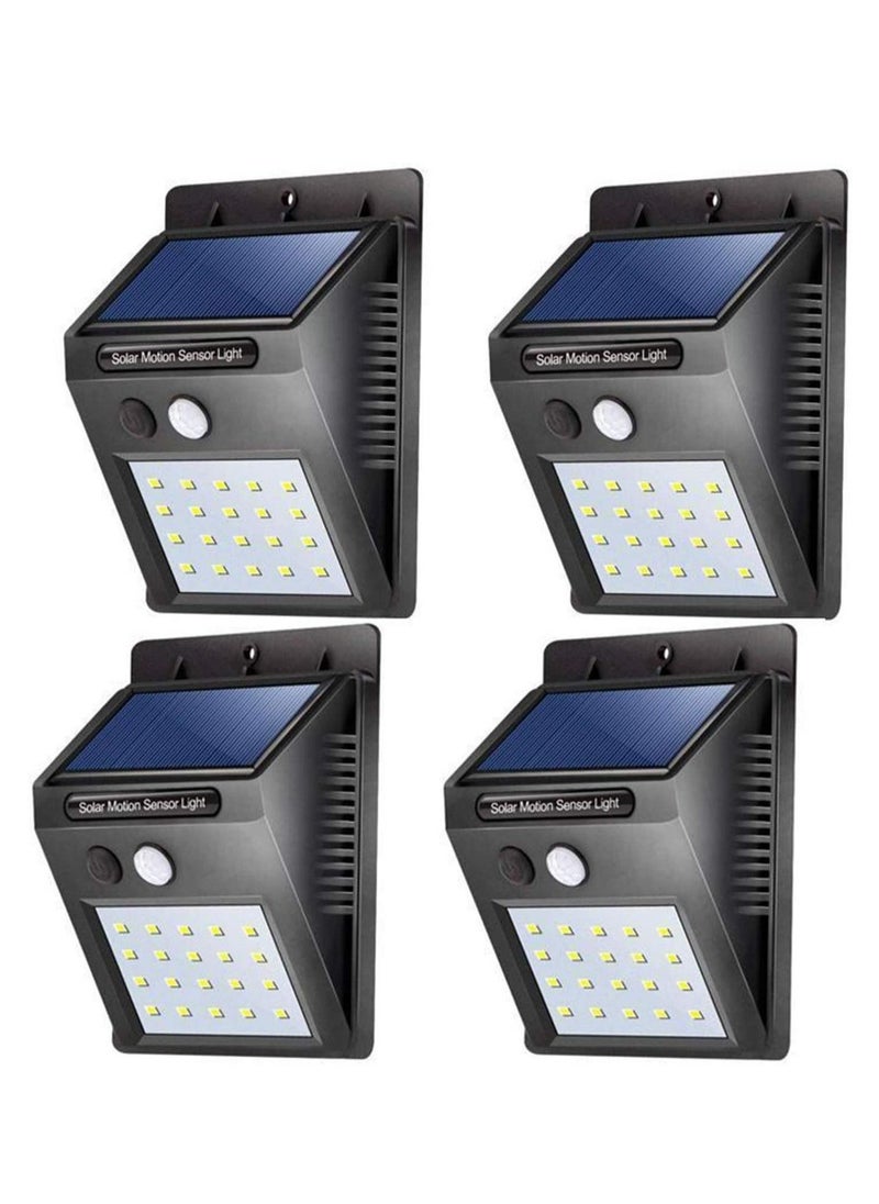 ELTRAZONE 【4 pack】 35 LED Solar Lights Outdoor Waterproof Solar Motion Sensor Light Wireless Lights Outside Wall Lamp for Driveway Patio Garden Path - Image 1