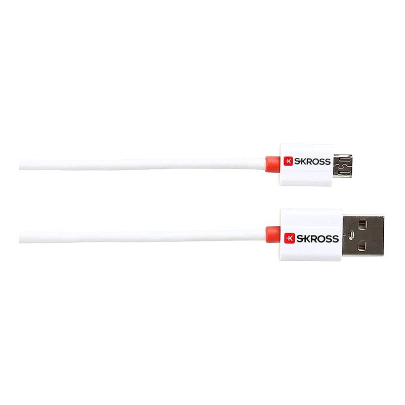 Skross Charge'N Sync Micro USB Cable – Fast Charging & Data Sync Cord – White - Image 2