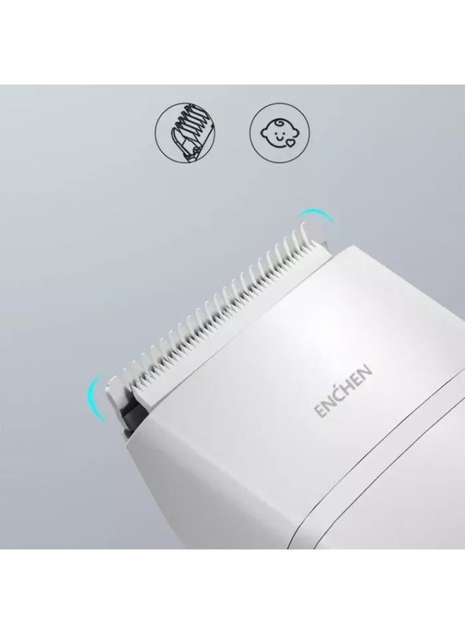 إنشن ماكينة تشذيب الشعر Enchen Hair Clipper Boost باللون الأبيض - Image 3