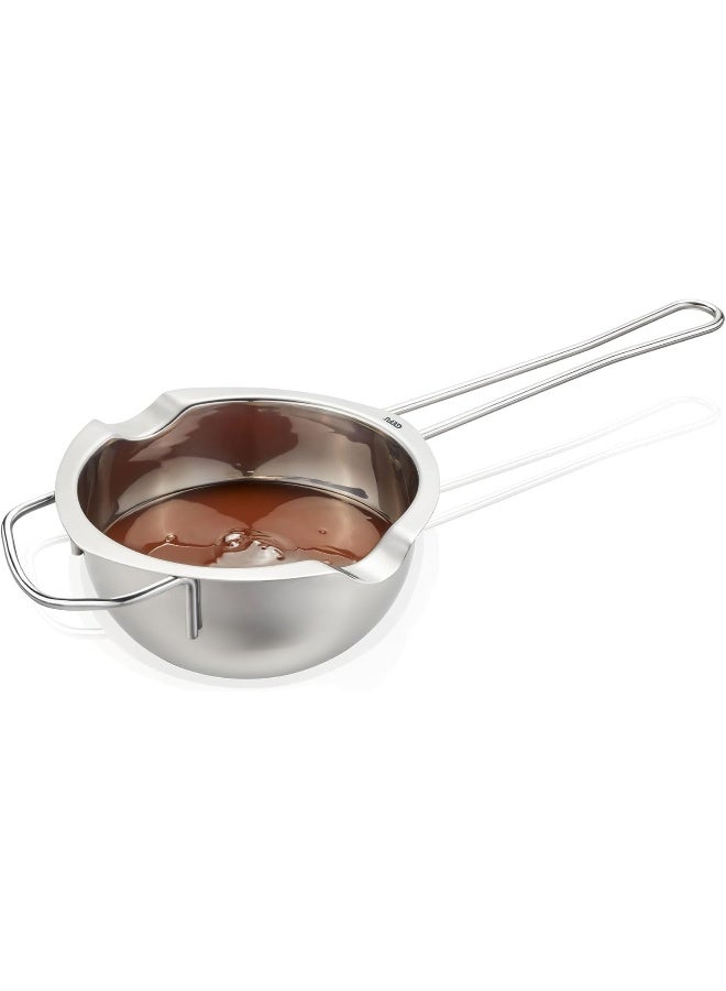 Gefu MELTO Melting Pot - Water Bath Melting Bowl with 2 Pourers Melting Pot Stainless Steel for Butter Chocolate Wax Soap - Image 1