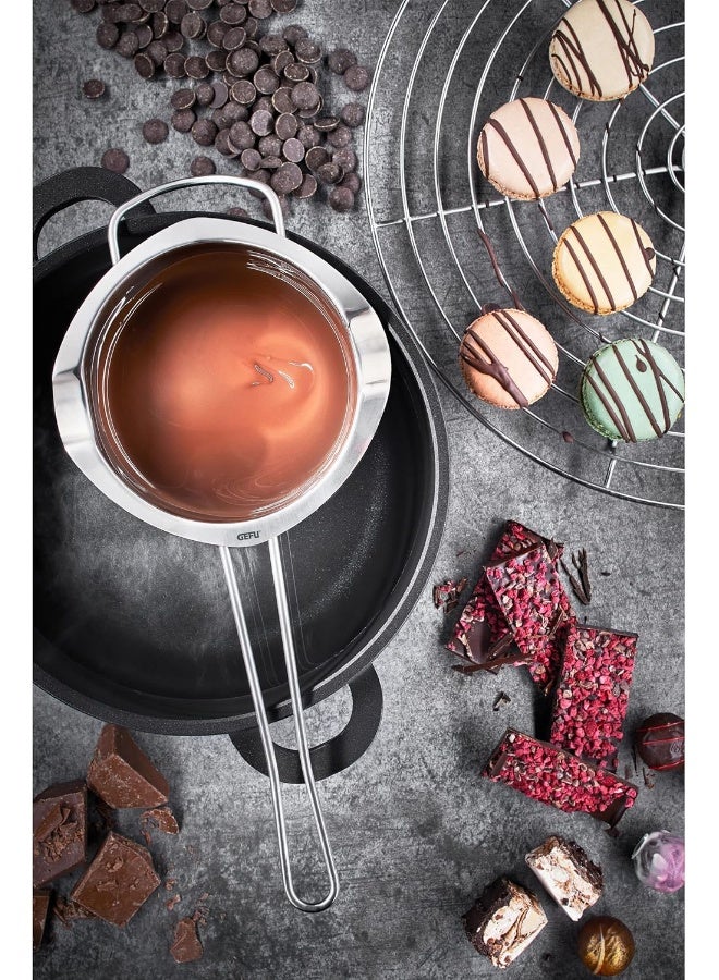 Gefu MELTO Melting Pot - Water Bath Melting Bowl with 2 Pourers Melting Pot Stainless Steel for Butter Chocolate Wax Soap - Image 3