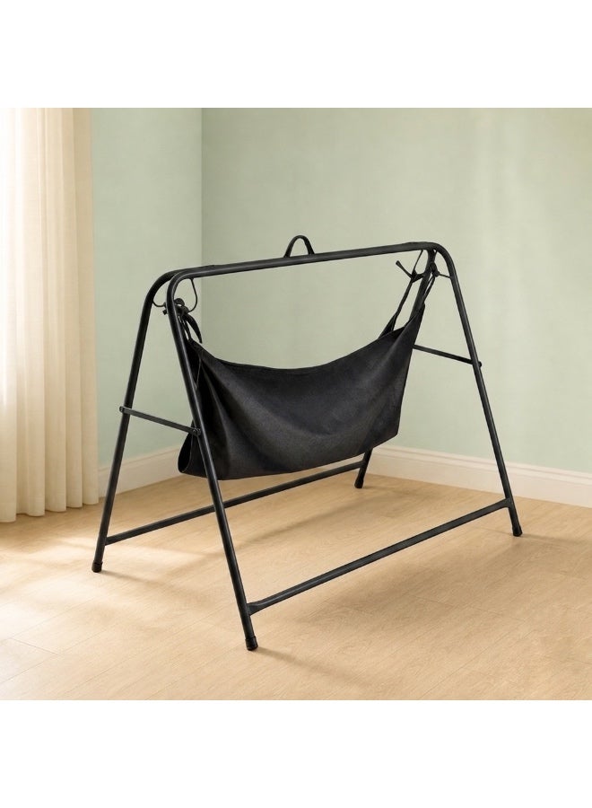 StarKids geezani-style Baby Swing – Elegant Traditional Cradle for sleeping and relaxing, with a sturdy iron frame and stable base- measuring 77cm long x 67cm high - Image 2