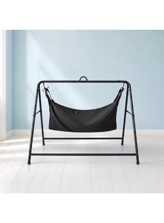 StarKids geezani-style Baby Swing – Elegant Traditional Cradle for sleeping and relaxing, with a sturdy iron frame and stable base- measuring 77cm long x 67cm high - Image 1