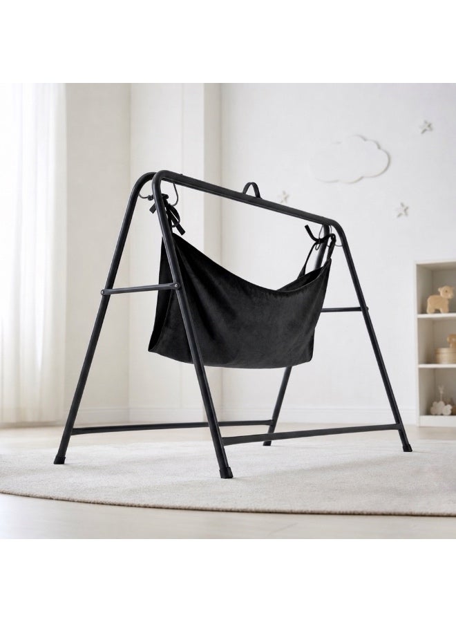 StarKids geezani-style Baby Swing – Elegant Traditional Cradle for sleeping and relaxing, with a sturdy iron frame and stable base- measuring 77cm long x 67cm high - Image 3
