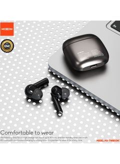 MOXOM Moxom MX-TW66 pro wireless earbuds With Active Noise Cancellation, ENC call noise reduction, high quality zinc alloy  buds, 40H of battery life, talk time 4H.  - Image 4