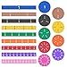 Meetory 102 Pcs Magnetic Fraction Tiles Fraction Circles Math Manipulatives for Teacher Learning Educational Resources Early Math Skills - Image 2