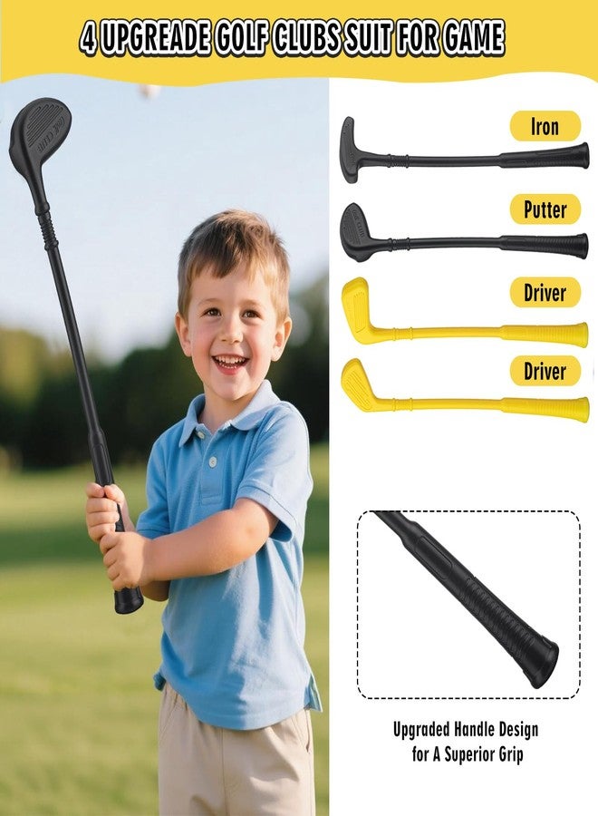 VROGTIK Toddler Golf Set with Wheeled Cart, Kids Golf Clubs Toy with 47.2" Putting Mat, Upgraded Handles, 8 Balls & Training Accessories, Indoor Outdoor Golf Toys for Boys Girls Ages 3-8 - Image 2