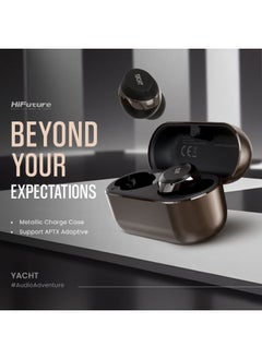 HiFuture Yacht Wireless Earbuds with Wind Noise Cancellation, Black Color  - Image 5