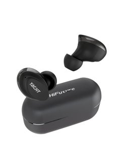 HiFuture Yacht Wireless Earbuds with Wind Noise Cancellation, Black Color  - Image 2