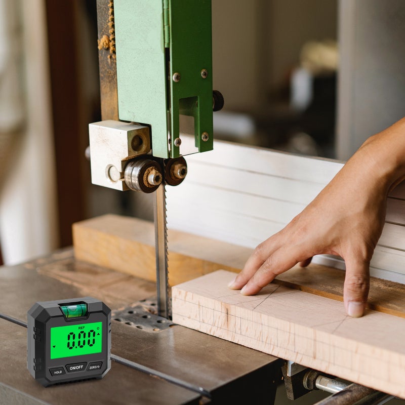 Digital Electronic Level and Angle Gauge, Angle Finder with Bubble Level and Magnetic Base, Digital Inclinometer Angle Measuring Tool for Woodworking, Construction and Machinery - Image 2