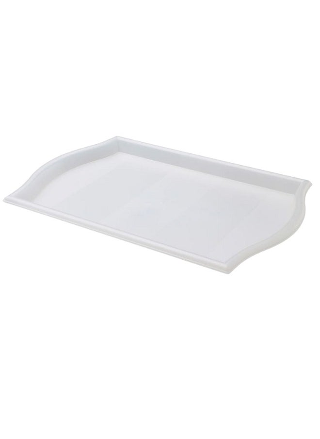 Ikea Tray Plastic Strong Tea Coffee Scratch resistant Size 52*35Cm -Clear  - Image 2