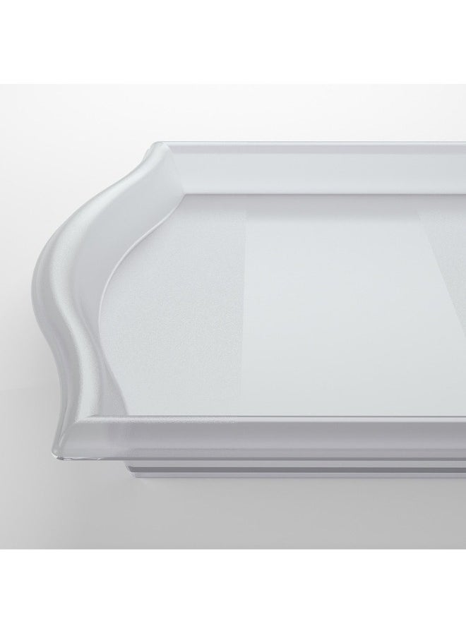 Ikea Tray Plastic Strong Tea Coffee Scratch resistant Size 52*35Cm -Clear  - Image 4
