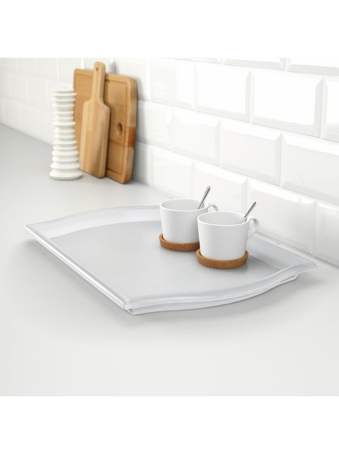 Ikea Tray Plastic Strong Tea Coffee Scratch resistant Size 52*35Cm -Clear  - Image 3