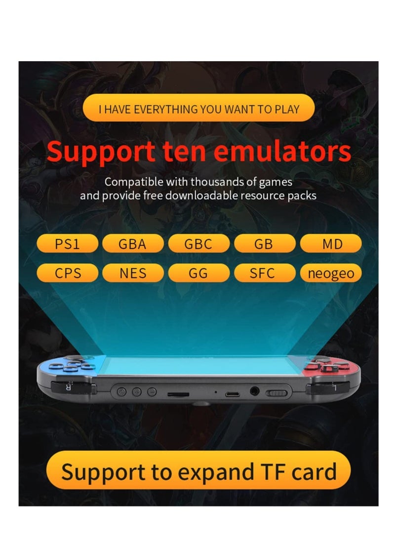 SOLARAE Retro Handheld Game Console, Open Source Handheld Game Console, Built-in 10000+ Classic Games, 4.1-inch TFT LCD Screen, 10 Emulators, Handheld Emulator Console Support TV Output Video - Image 4