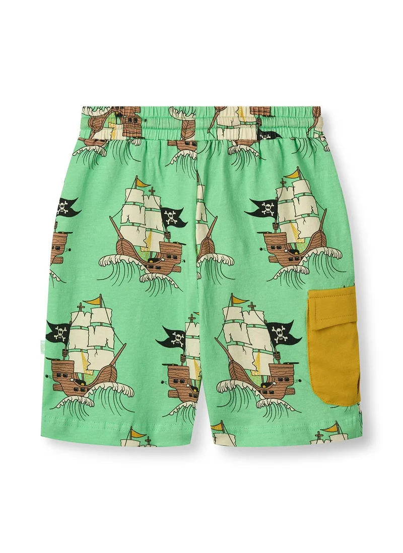 سموفولك Shorts with pirate ships