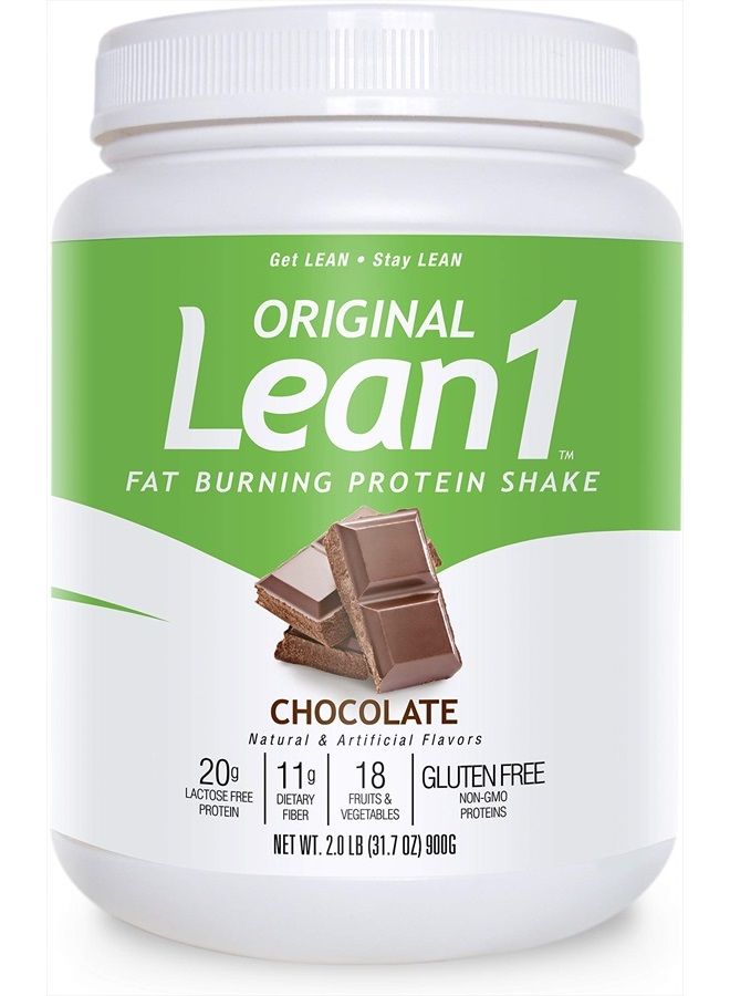Lean1 بودرة استبدال الوجبات Nutrition 53 Lean 1 لفقدان الوزن، حارق الدهون، التحكم في الشهية، عبوة عادية 2500cc شوكولاتة (15 حصة) - Image 1
