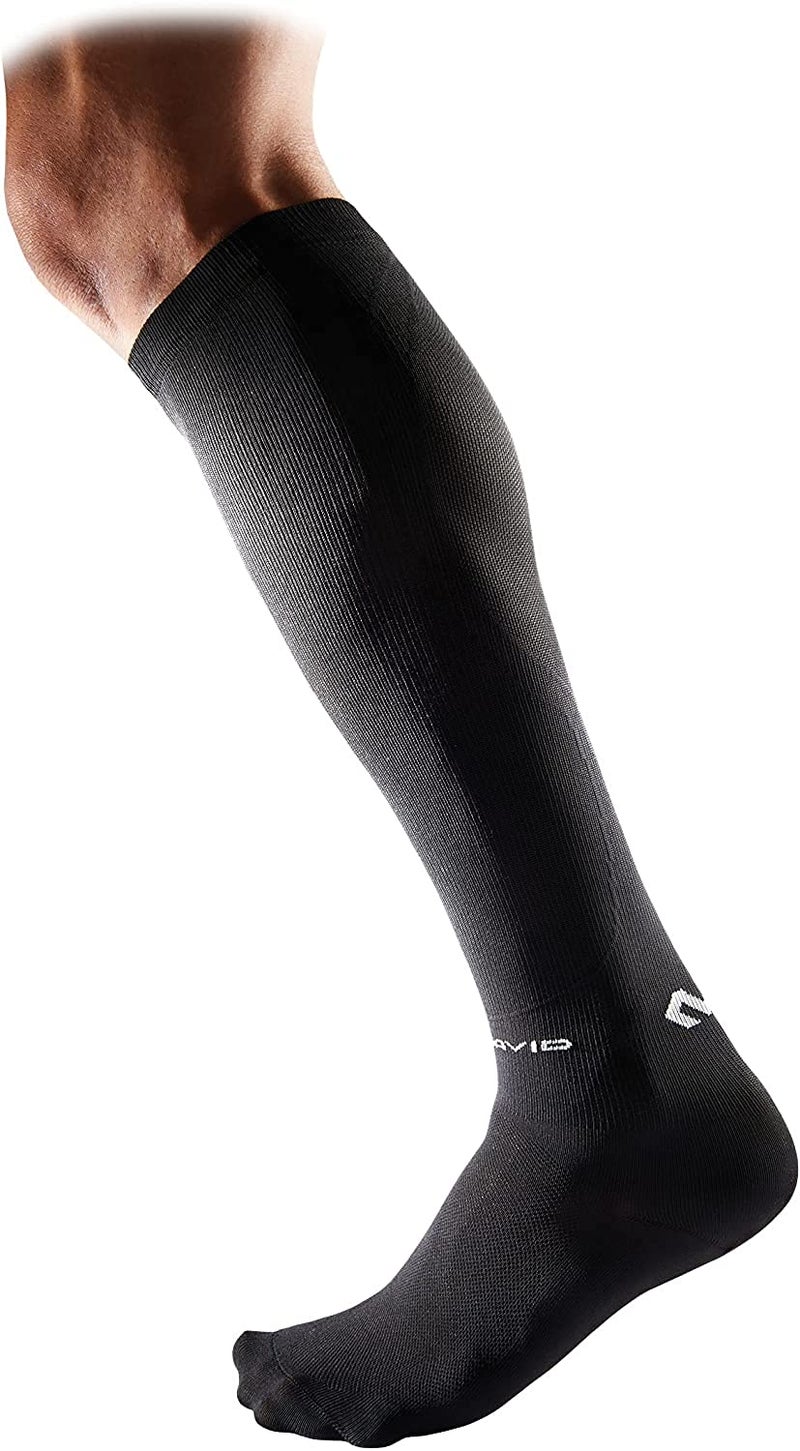 McDavid Shock Doctor Compression Socks Calf Shin. (1 Pair) Pain Relief, Recovery, Shin Splints, Achilles Tendon Stability and Support. For Running, Football, Basketball and more