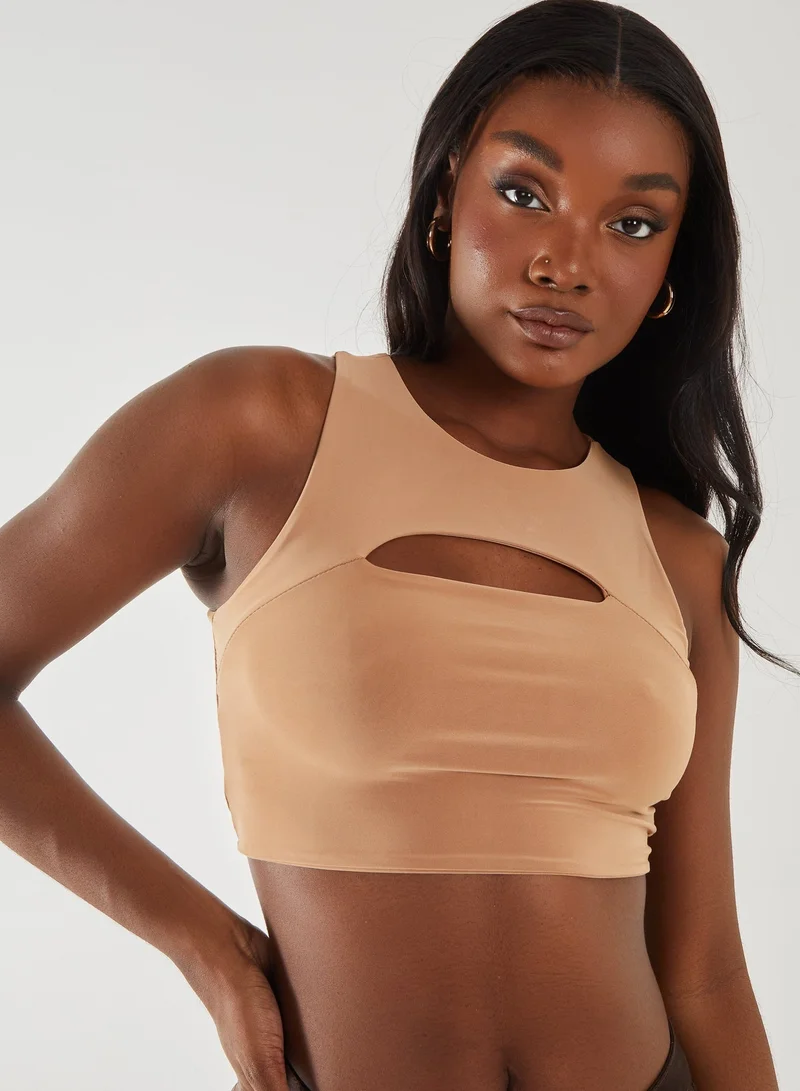 Pink Vanilla Letterbox Crop Top