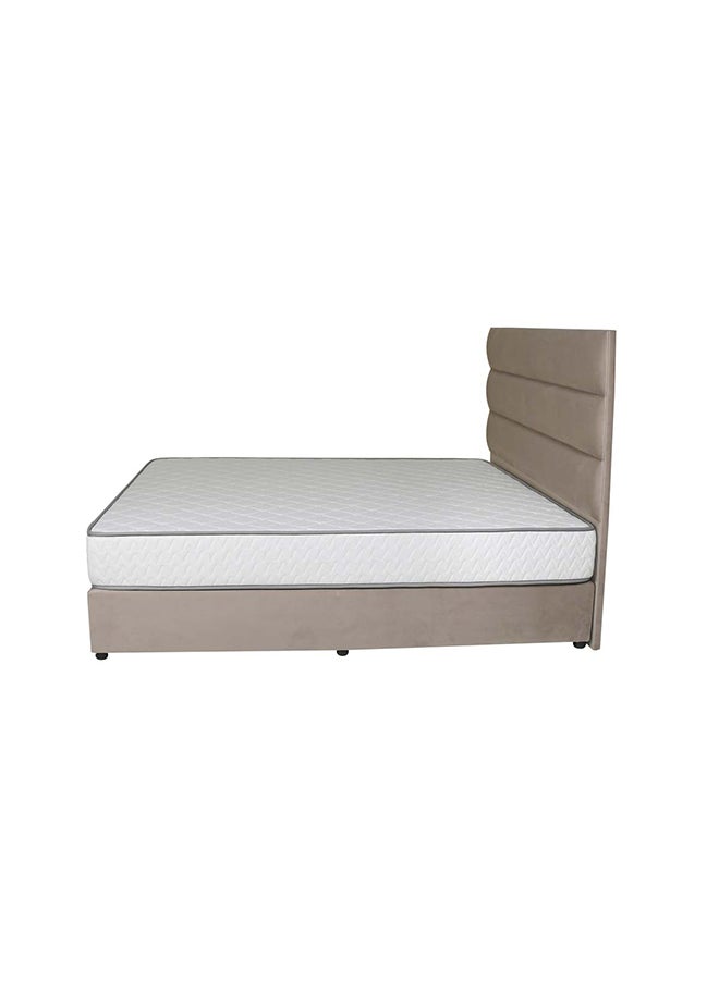 Bed and Mattress Zone Serenity Upholstered Bed 203 X 160 Queen Size Muted Beige Color, Mattress Size-200x160cm (Mattress sold separately)  - Image 4