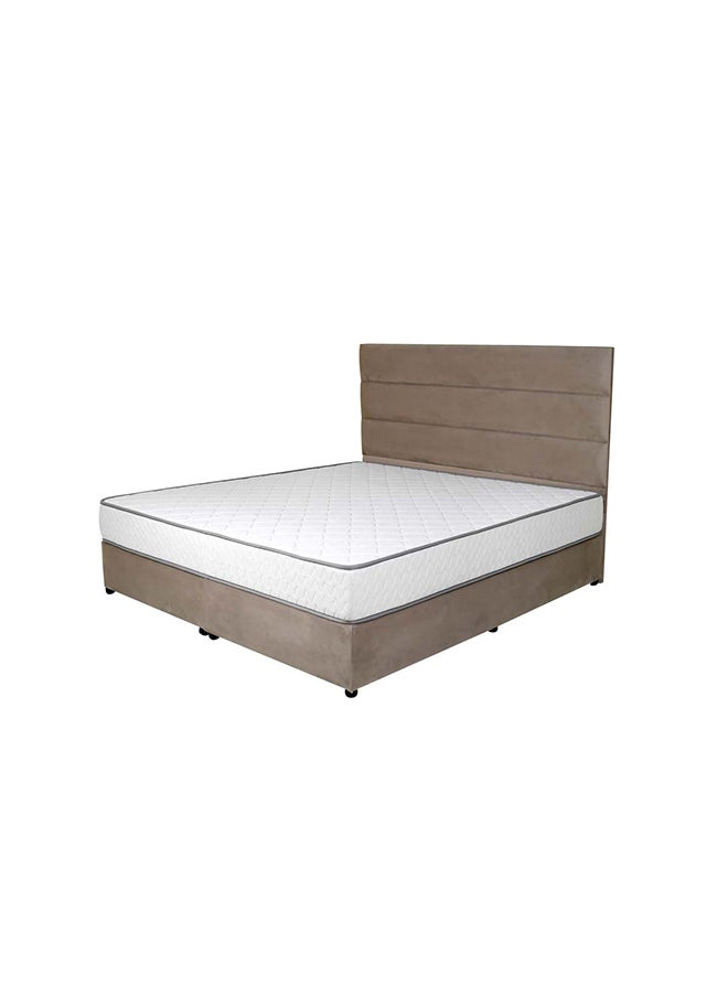 Bed and Mattress Zone Serenity Upholstered Bed 203 X 160 Queen Size Muted Beige Color, Mattress Size-200x160cm (Mattress sold separately)  - Image 2