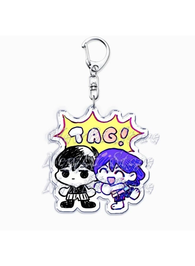 Generic Hot Omori Game Keychain for Accessories Bag Basil Kel Hero Aubrey Omocat Sunny Key Chain Ring Keyring Jewelry Fans Friends Gifts-Color:27-Ships From:CHINA  - Image 3