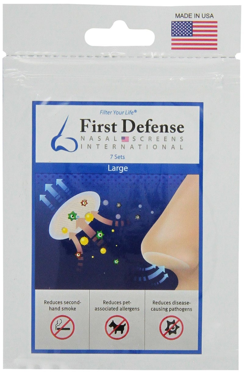 First Defense Nasal Screens, Large Size - 7-Sets Per Pack - Image 1