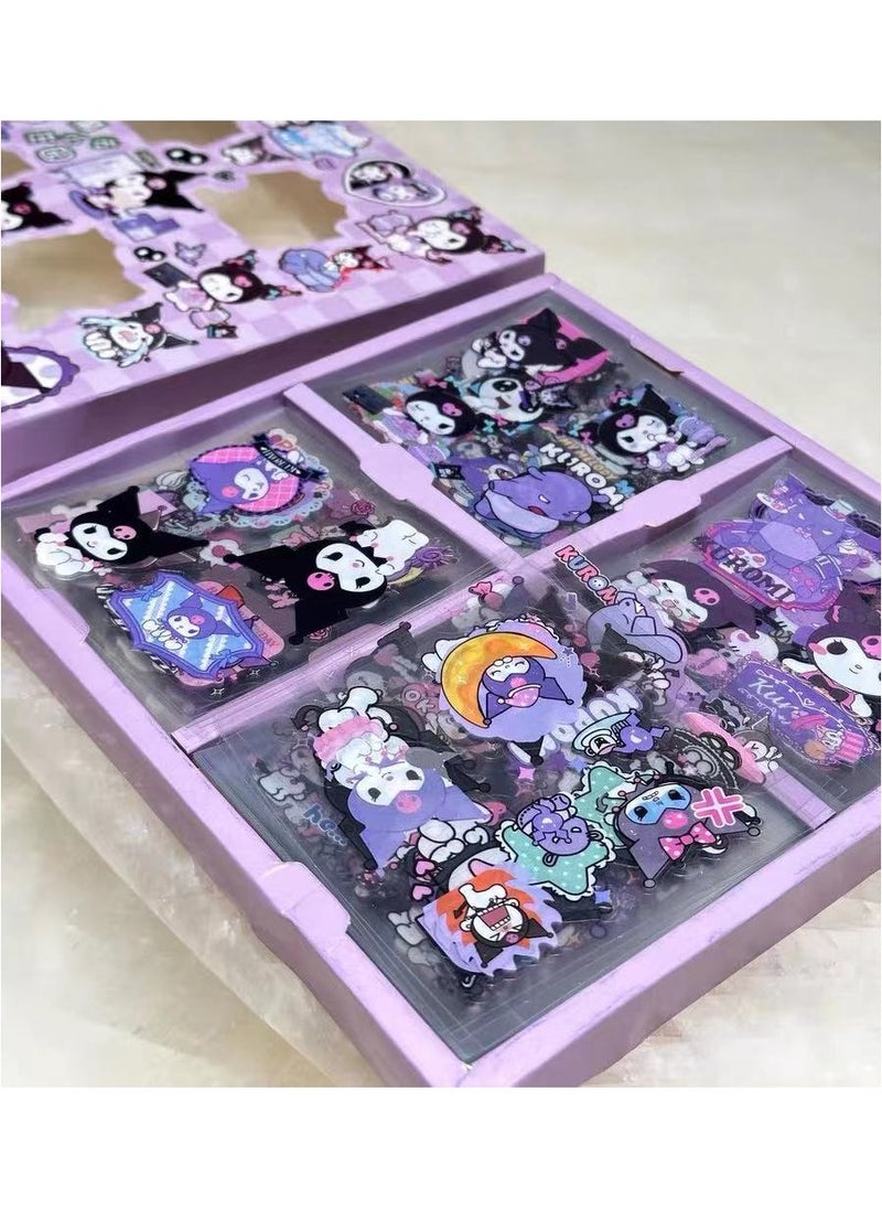Sanrio Stickers Set, 100 Sheets Small Pieces PET Transparent Cartoon Character Animal Flower Decorative Scrapbook Sticker Decal for Diary, DIY Arts Crafts, Album, Planners, Calendars and Notebook  - Image 2
