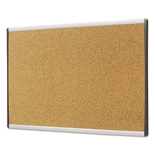 Quartet Bulletin Board, 24" x 14", Corkboard, Cubicle, Arc, Aluminum Frame (ARCB2414) - Image 3