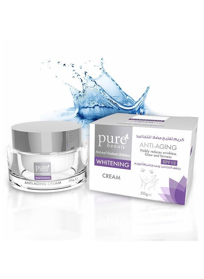 بيور بيوتي كريم تفتيح مضاد للتجاعيد 50 غرام