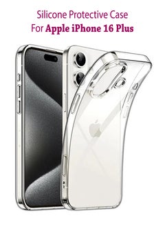 Apple iphone 16 Plus Silicone Protective Back Case Cover For Apple iphone 16 Plus - Clear