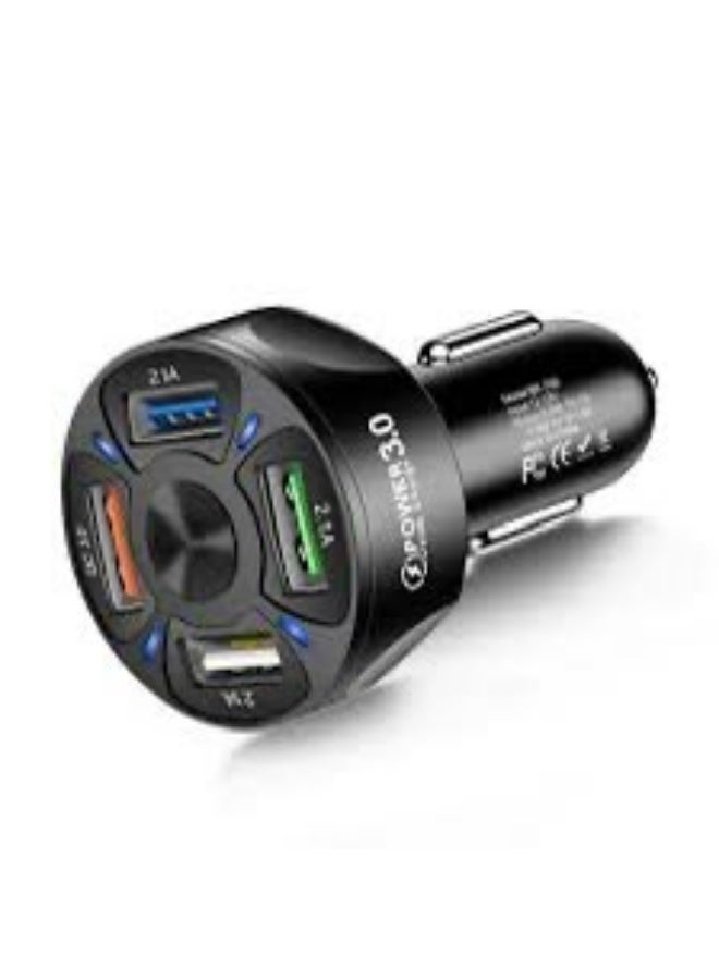 إبريت شاحن سيارة IBrit QuickCar 4 Pro بقوة 35 واط مع 4 منافذ USB وشحن سريع 3.0 - Image 1