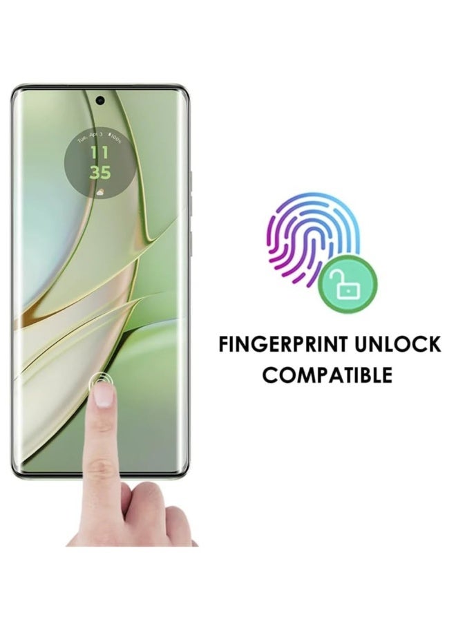 DUSALA Screen Protector for Edge 50 Fusion UV Tempered Glass, Film HD Screen Saver, 9H Hardness, Bubble-free Screen Replacement Protector Film - Image 5