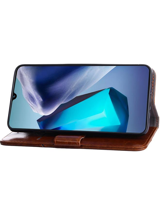 اس-توب جراب هاتف Huawei Mate 50 من الجلد بخياطة هندسية - Image 4