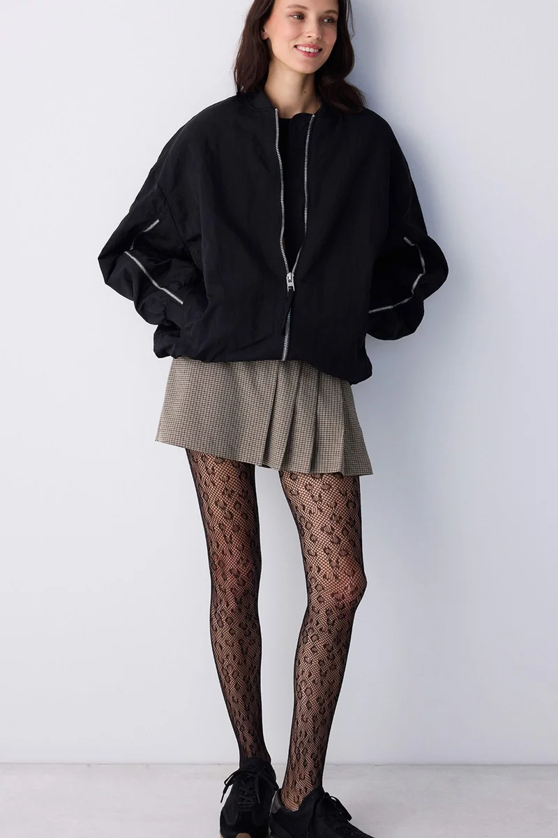 بنتي PENTI Leopard Mesh Tights