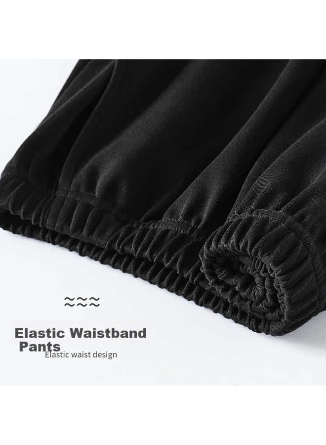 LANG SHA Langsha Men's Cotton Five-point Pajama Pants Summer Thin 5a Antibacterial Big Underpants Breathable Loose Fit Shorts Home Wear Pants - Image 5