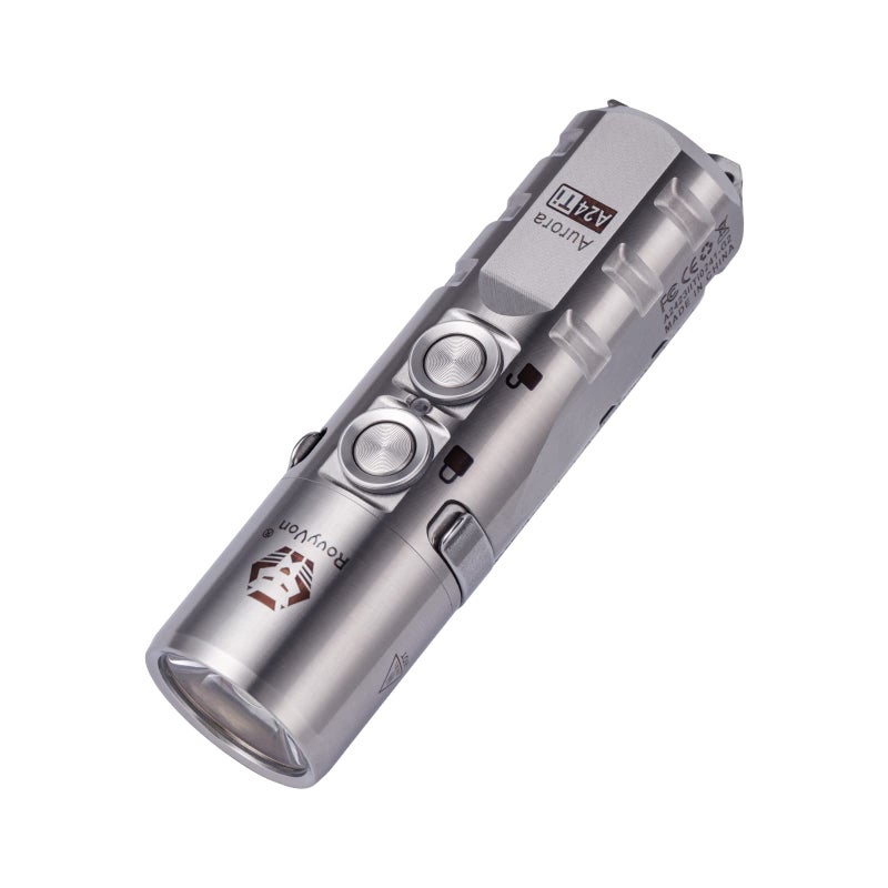 RovyVon Aurora A24 G2 Titanium LED Flashlight,1000 Lumen Pocket Flashlight with Lockout Mode,Rechargeable EDC Flahlight,7 Modes,Water Resistant for Everyday Carry, Hiking, Camping - Image 1