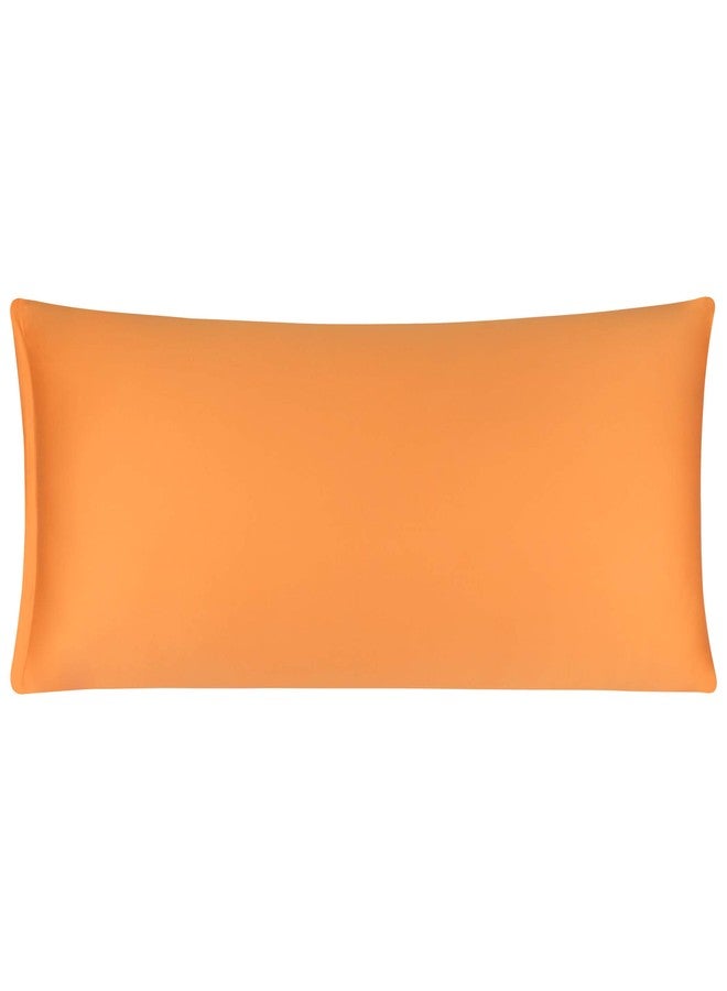 PiccoCasa Body Pillow Cover - Soft Wrinkle Cotton - 300 Thread Count - Breathable Body Pillow Case, 20 x 48, Orange - Image 1