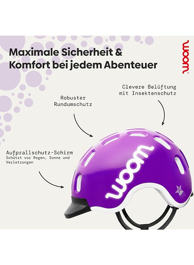 ووؤوم خوذة دراجة للأطفال مع واقي للحماية من الصدمات للأولاد والبنات قابلة للتعديل - Image 2