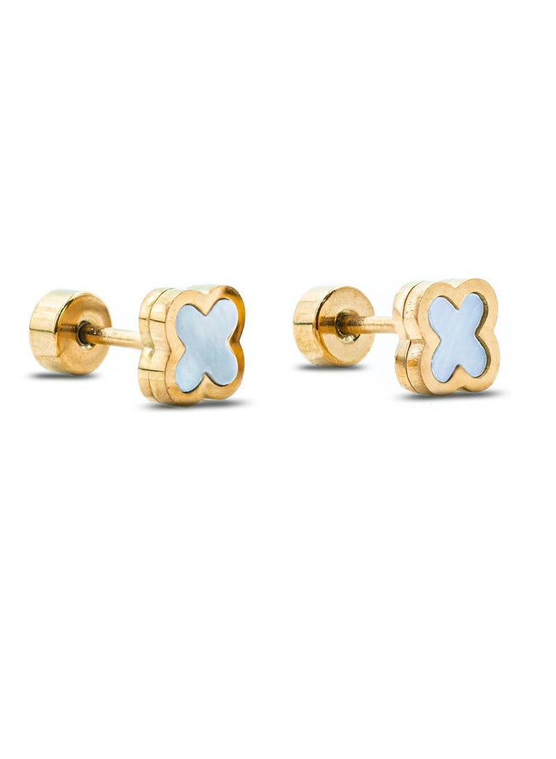 C-bo Chic Clover Stud Fashion Earrings - Image 2