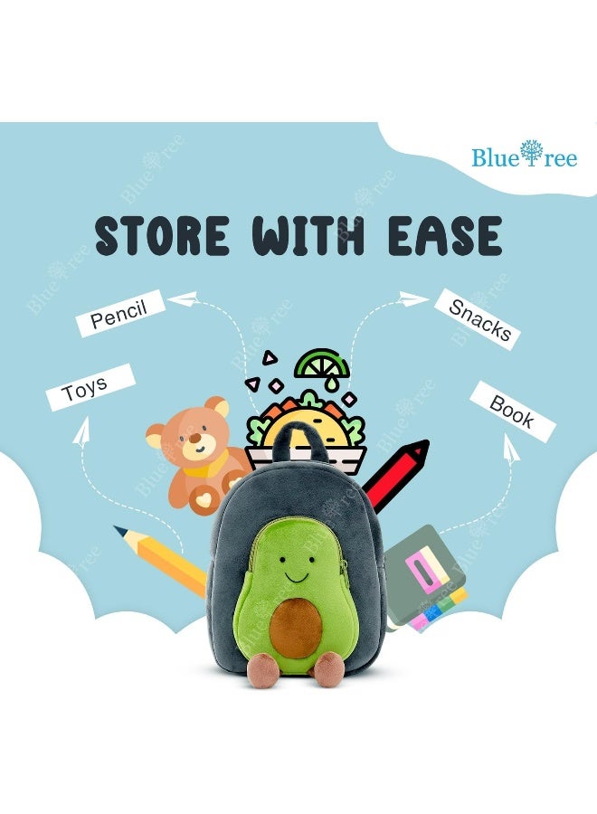 بلو تري حقيبة ظهر لطيفة للأطفال من بلو تري، حقيبة سفر صغيرة من القطيفة على شكل حيوانات كرتونية للأطفال البنات والأولاد من عمر 1 إلى 5 سنوات - Image 4