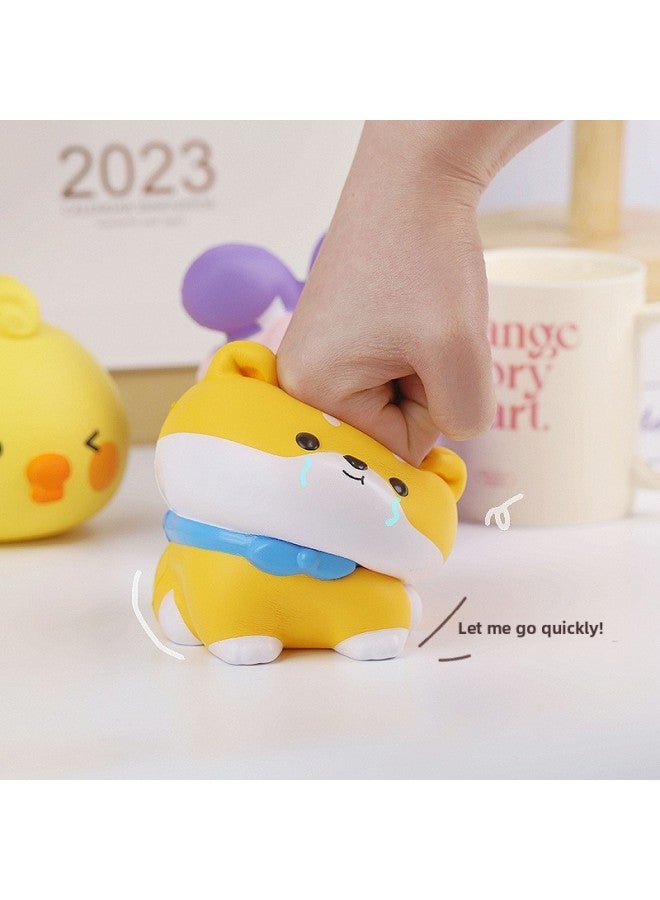 Slow Rebound Toy Pinch Doll Hand-held Girl's Gift Cute Cartoon Decompression Vent Craft Ornaments-Color:Chicken And Duck-Specifications:Slow Rebound - Image 3