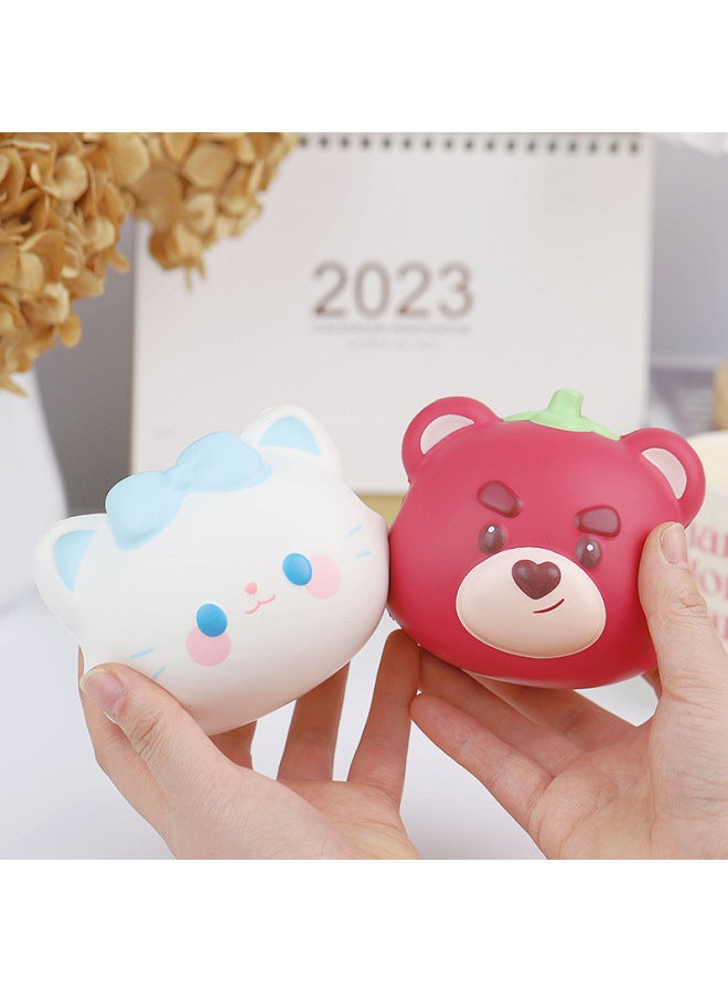 Slow Rebound Toy Pinch Doll Hand-held Girl's Gift Cute Cartoon Decompression Vent Craft Ornaments-Color:Chicken And Duck-Specifications:Slow Rebound - Image 2