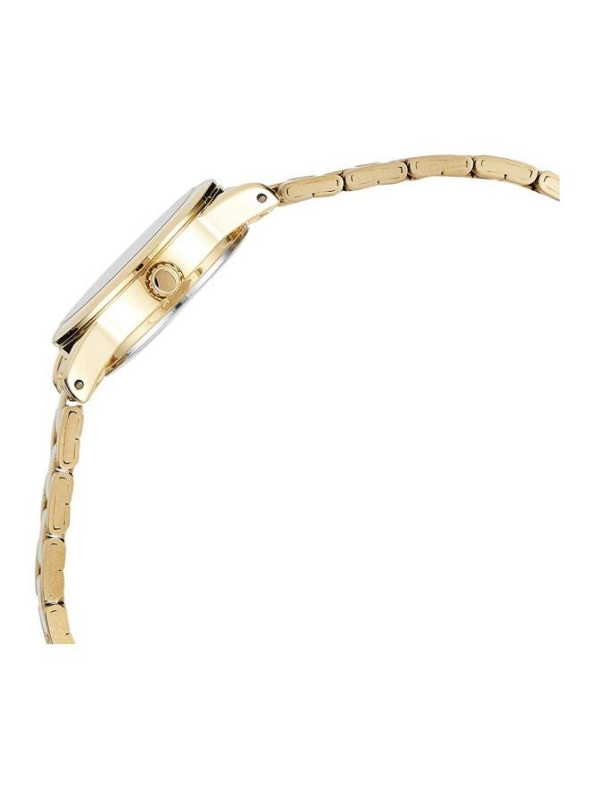 كاسيو ساعة يد بعقارب وسوار من الإستانلس ستيل طراز LTP-V001G-9B - قياس 31 مم - لون ذهبي نساء - Image 4