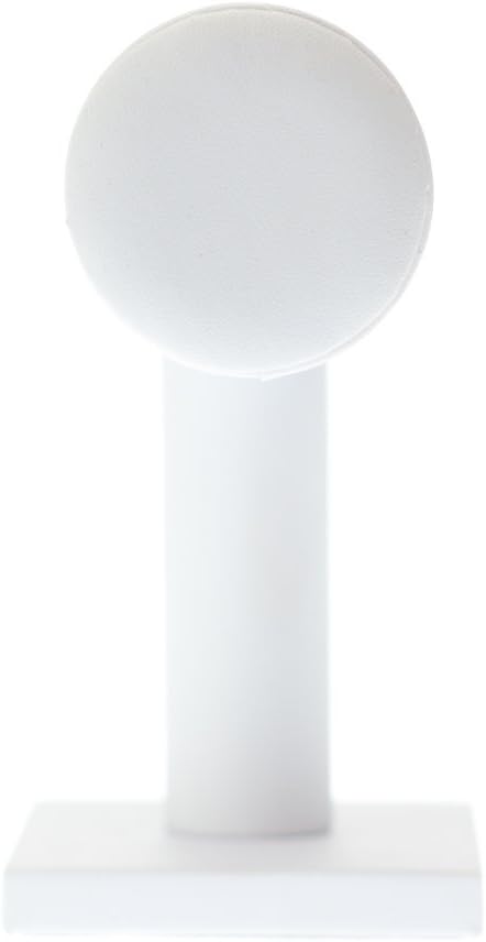 SE White Velvet Single Round TBar Bracelet Display  JD142SWR - Image 5